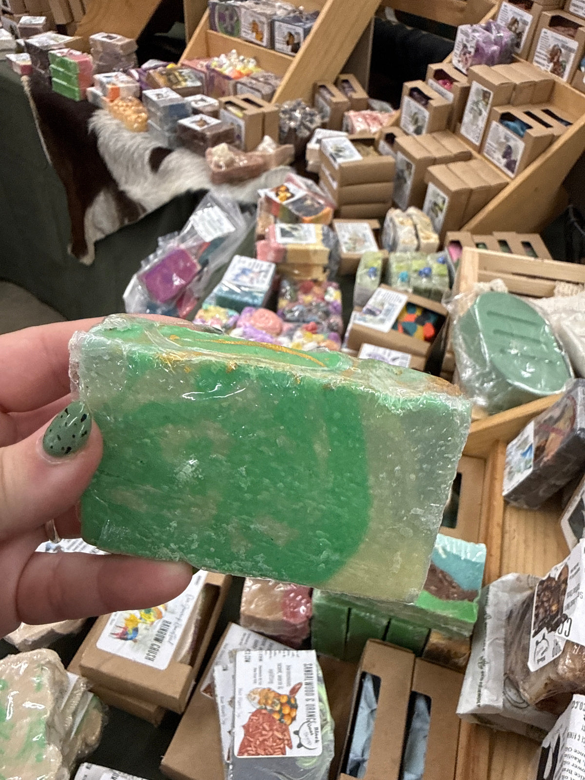 The perfect man goat milk soap