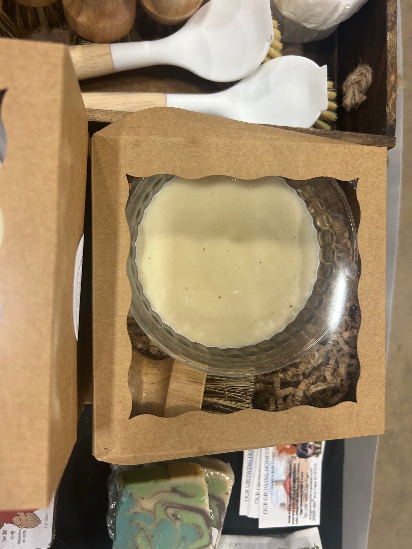 Lemon goat milk solid dish soap set