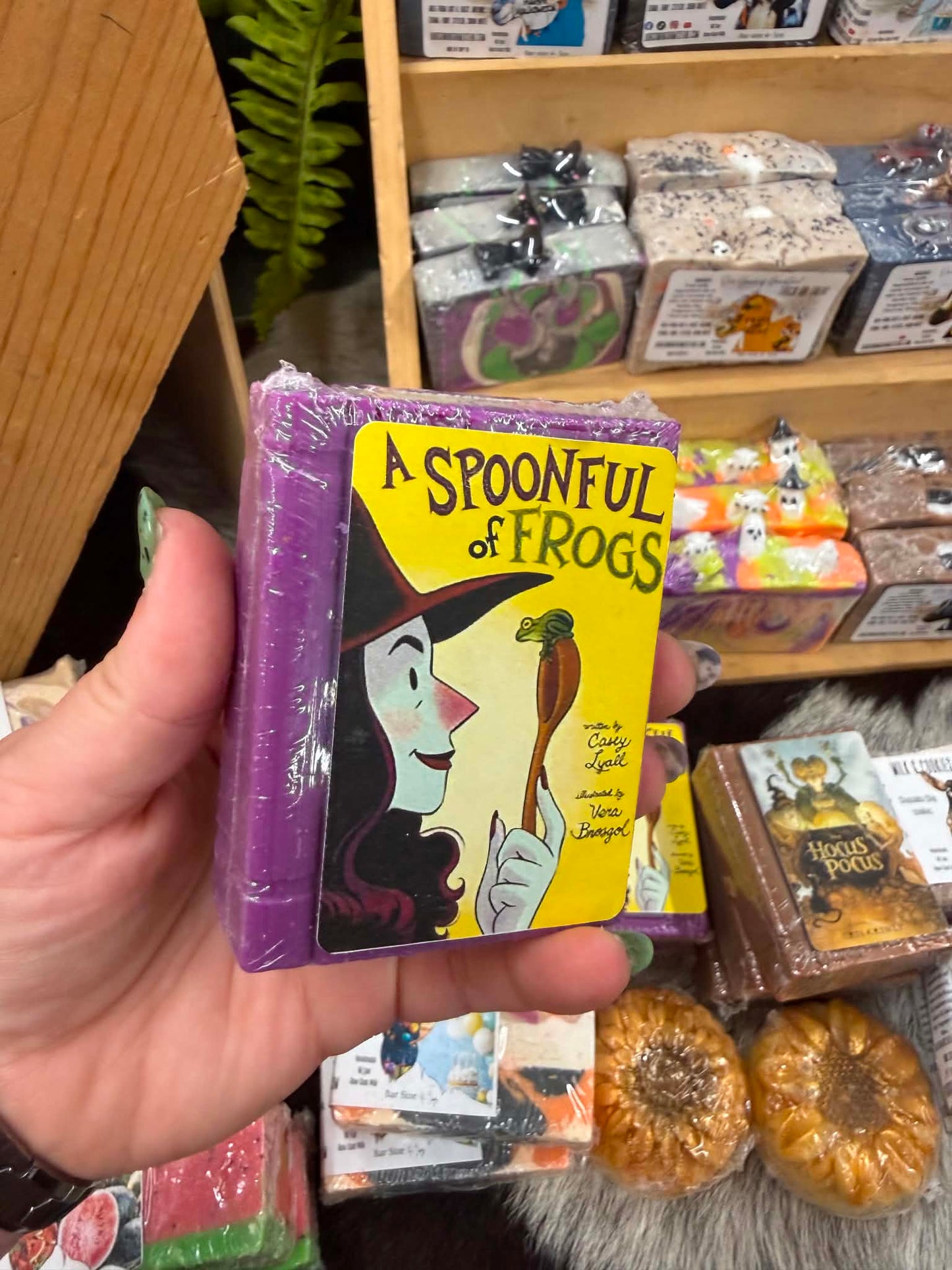A spoonful of frogs bar soap