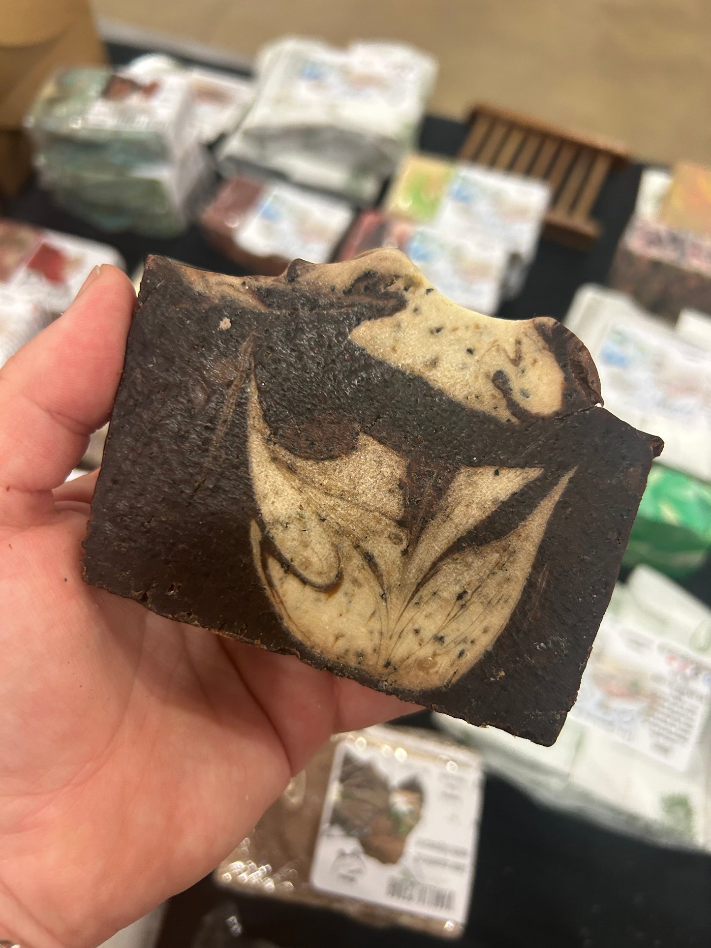 Coffee goat milk bar soap