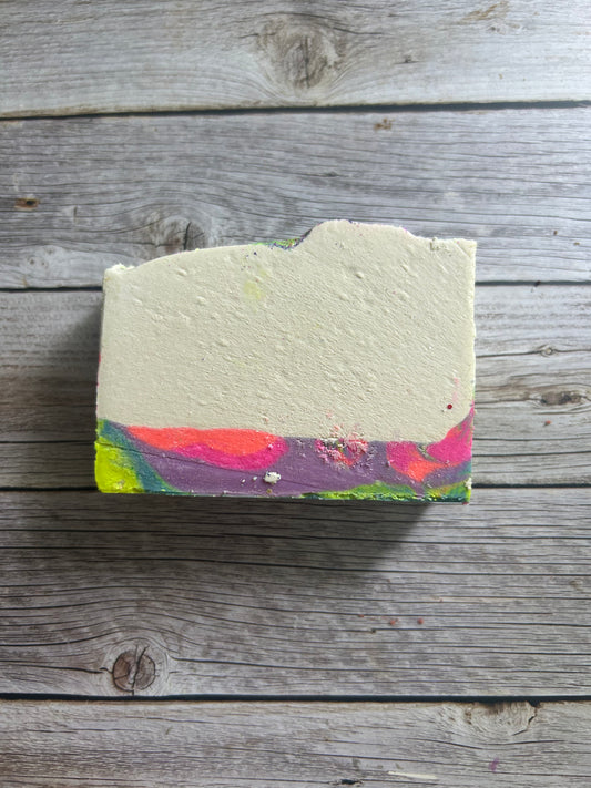 Rainbow Crush goat milk bar soap